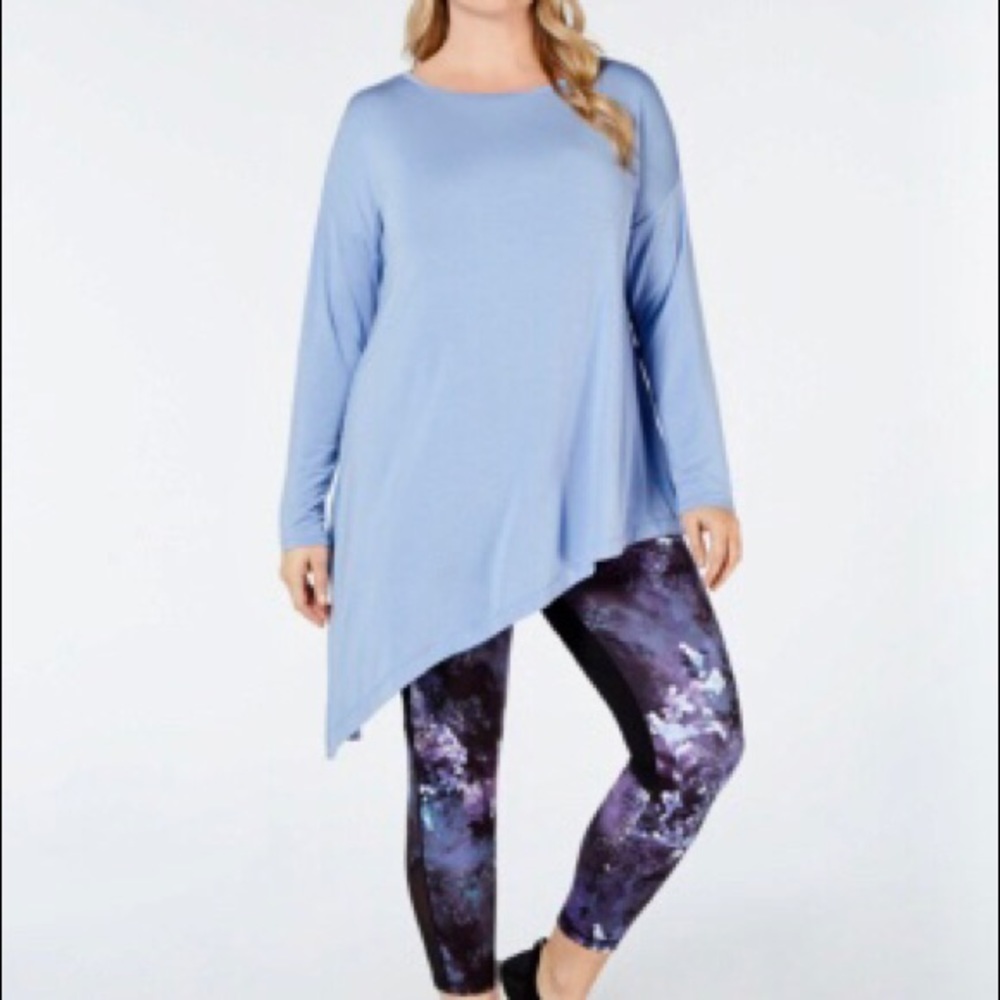 Ideology-🌸Plus Size Asymmetrical Top(r45)